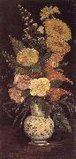 Vase with Asters ,Salvia and Other Flowers (nn04), Vincent Van Gogh